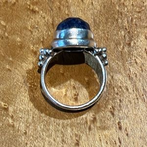 Ross Simon Rough Sapphire and Silver Ring